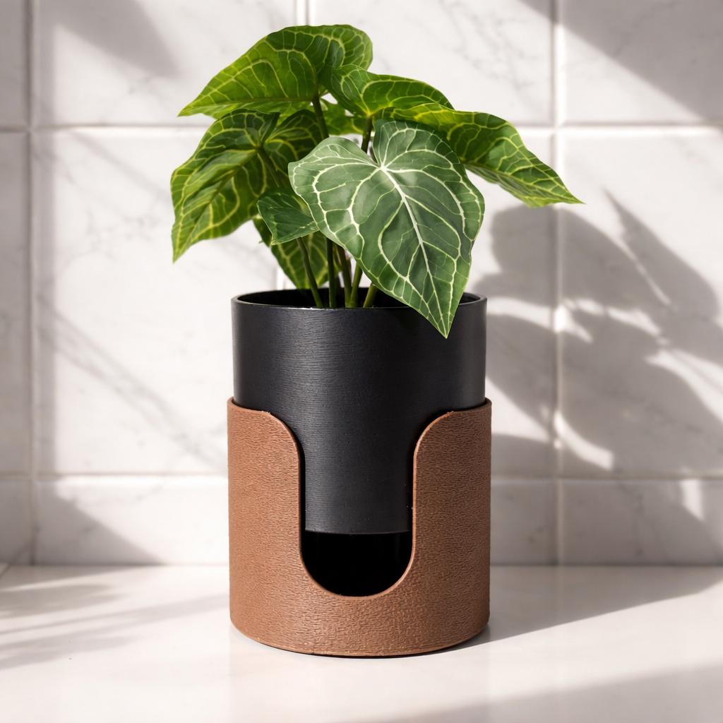 Textured Cradle Planter